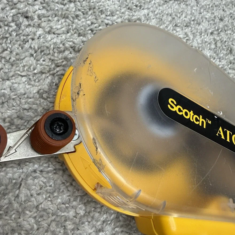 Scotch Advanced Tape Glider and ATG 700 lot x2 pink yellow double side tape tool